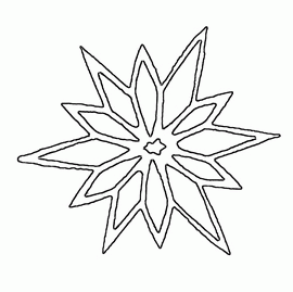 Free Printable Snowflake Templates – 10 Large & Small Stencil Patterns   Snowflake coloring pages, Printable snowflake template, Snowflake template
