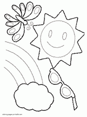 Printable kids coloring pages for spring