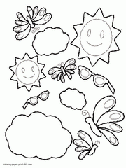 Seasons of the year coloring pages. Spring