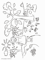 Spring Coloring Pages. Free Printable Sheets For Kids.