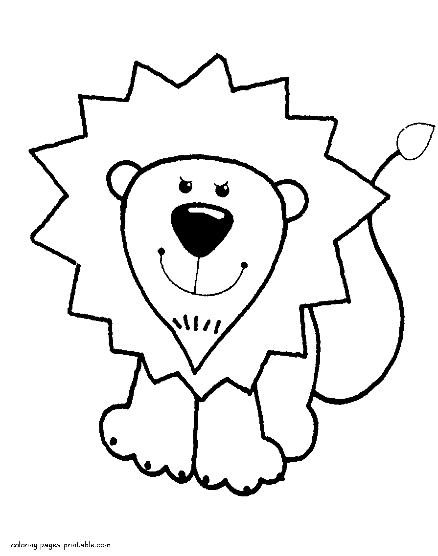Lion Coloring Pages For Preschool Coloring Pages Printablecom