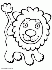 Preschool coloring pages. Animals - Coloring Pages