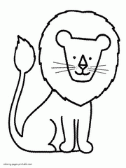 Preschool Coloring Pages - Animals Printable Sheets For Kids