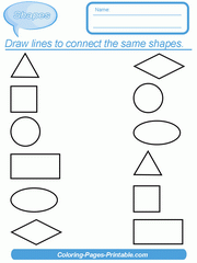 Identifying Shapes Worksheets For Toddlers