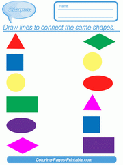 33 free shapes worksheets for preschool kindergarten