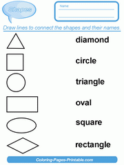 Free Shapes Worksheets For Toddlers