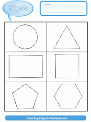 Free Tracing Shapes Worksheets For Preschoolers