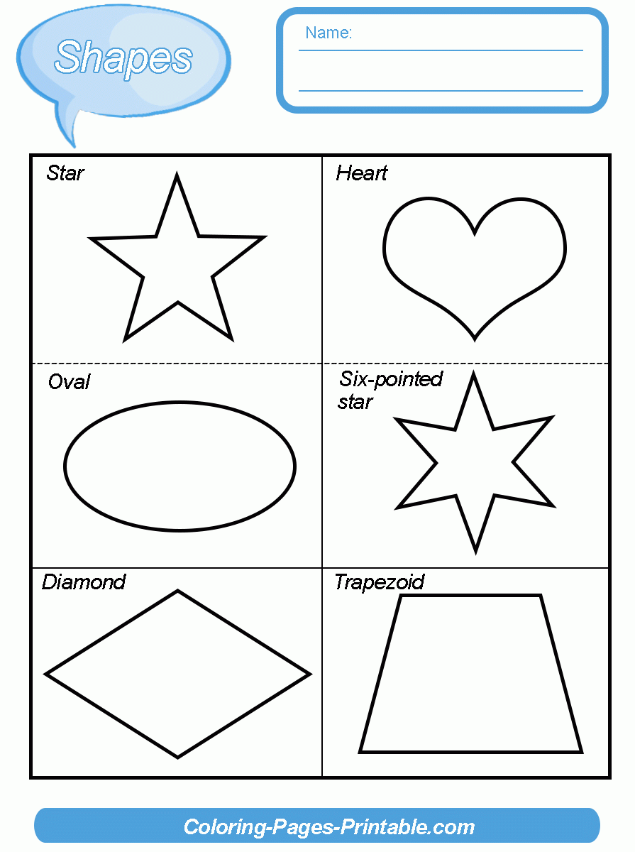 Shapes Worksheets For Kindergarten Pdf    COLORING PAGES PRINTABLE.COM
