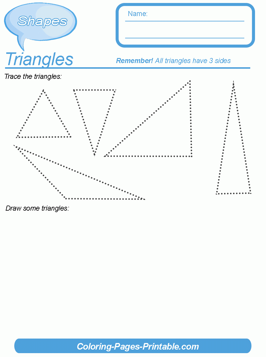 Educational Printable Shapes Worksheets For Toddlers