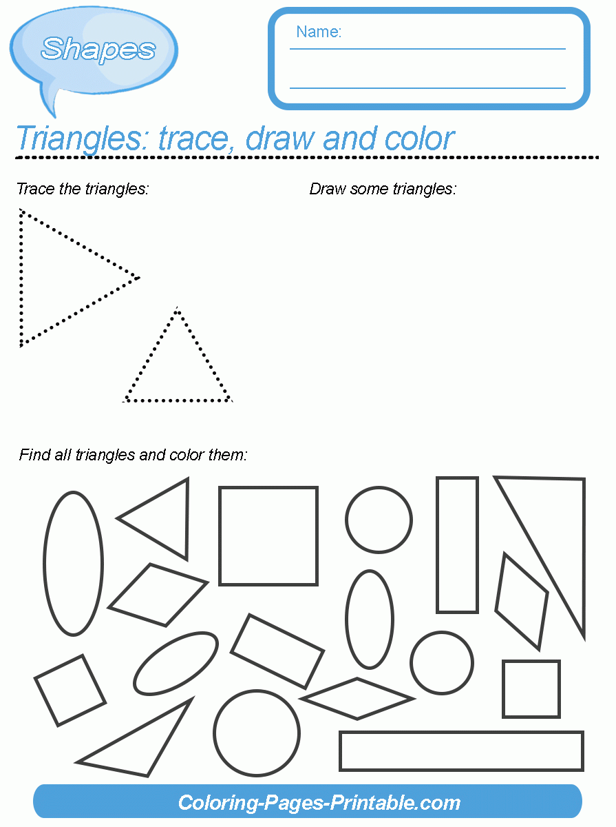 Shapes Worksheets For Grade 1. Free And Printable