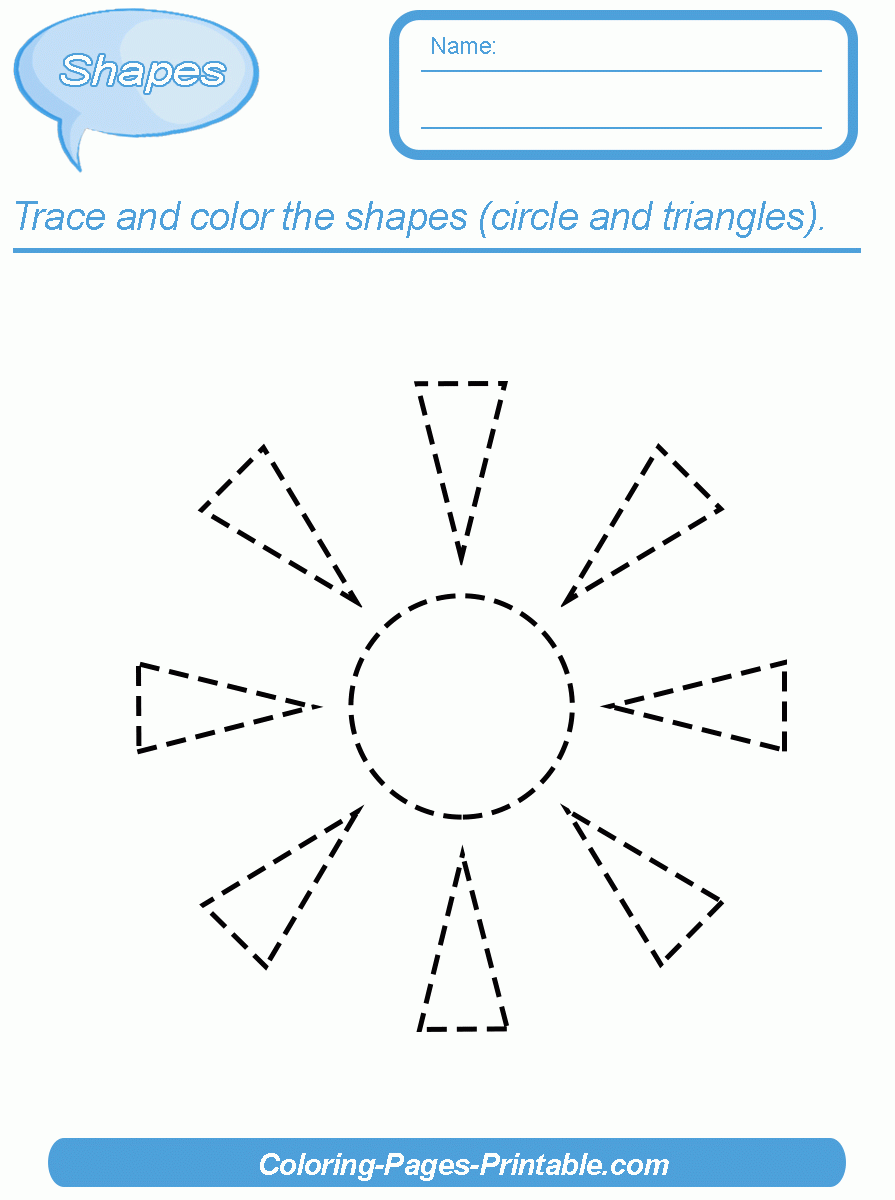 Basic Shapes Worksheets || COLORING-PAGES-PRINTABLE.COM