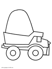 Tipper coloring pages for 3 year olds children