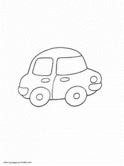 Cars coloring sheets for preschool activities