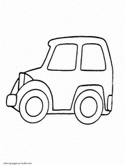 Car printable coloring pictures for kindergarten