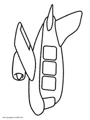 Air plane coloring pages for toddlers printable