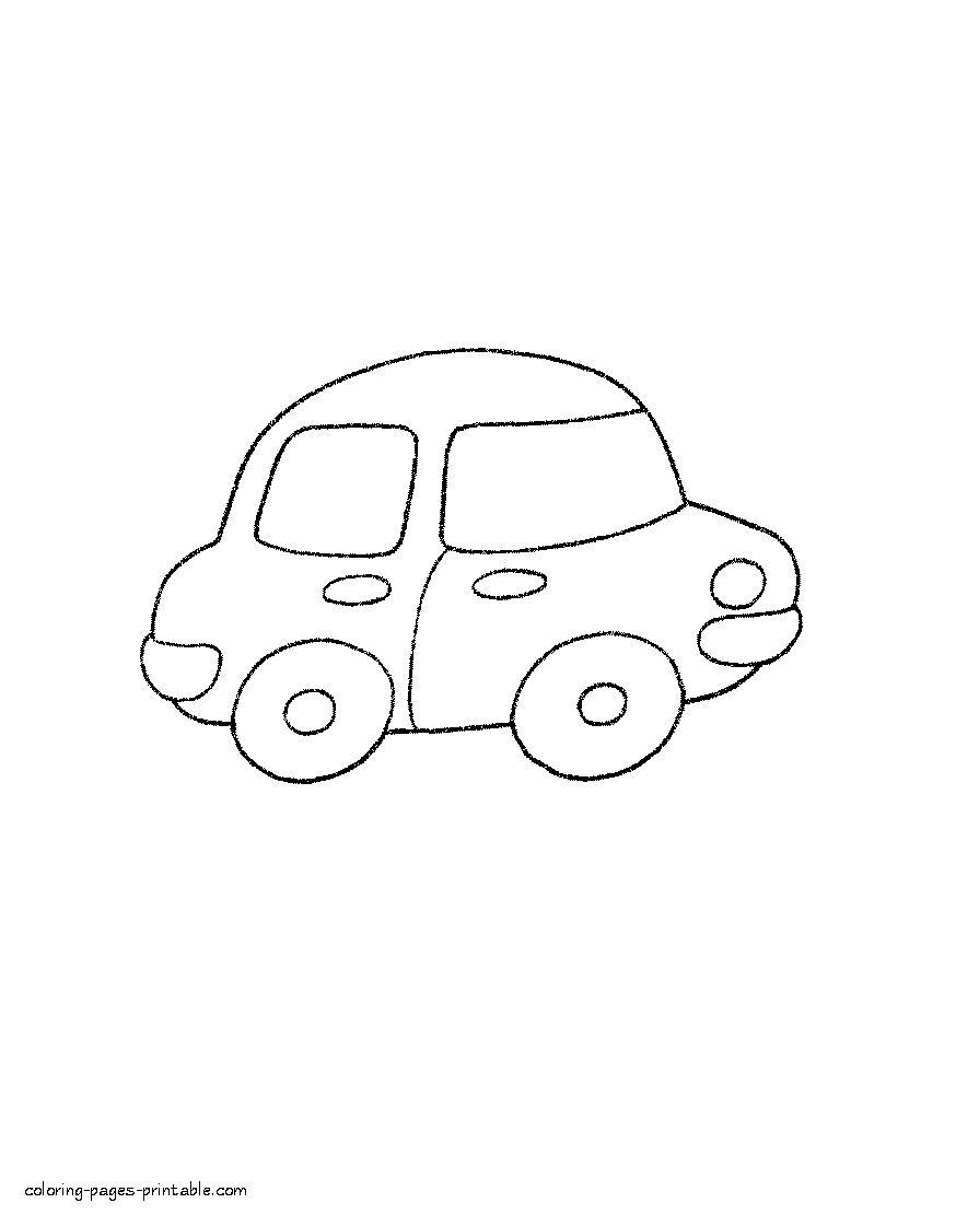 Cars coloring sheets for preschool || COLORING-PAGES ...