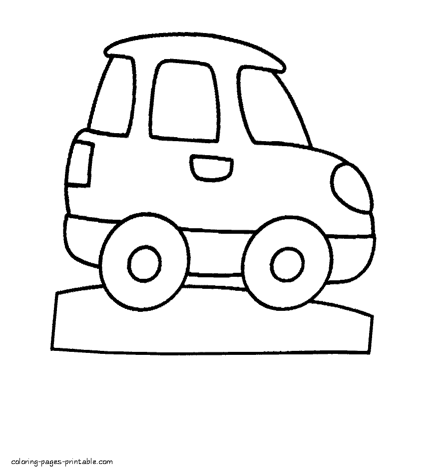 Download Toy car coloring pages for little boys || COLORING-PAGES ...