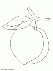 Free coloring pages preschool - Peach