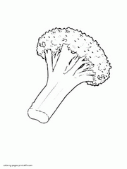 Cauliflower coloring pages for preschoolers. Vegetables